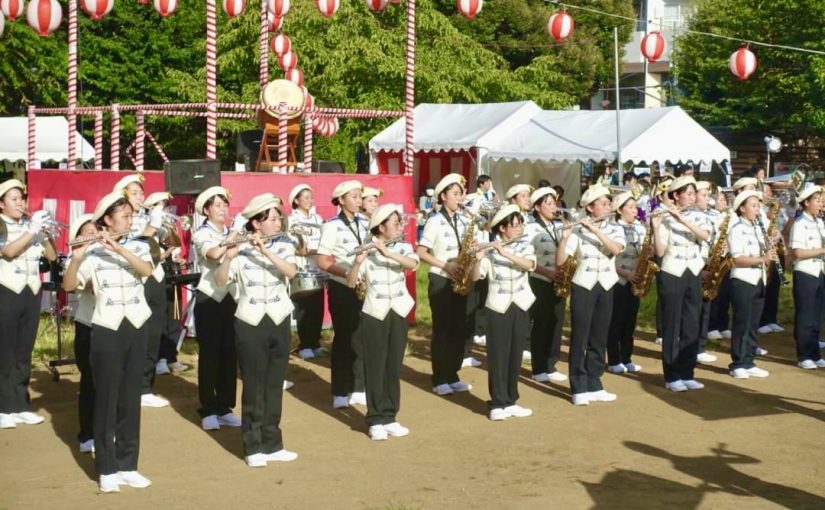 白金台納涼盆踊り大会に出動しました！