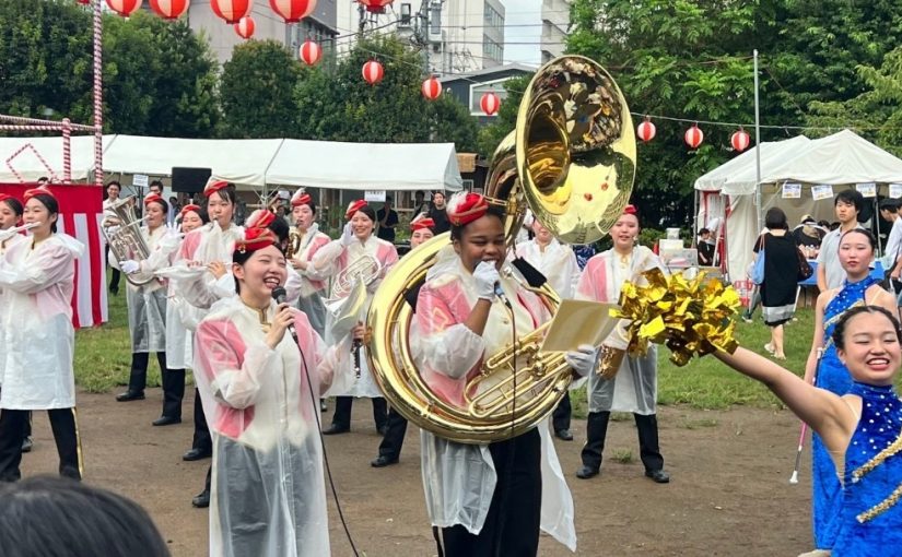 白金台納涼盆踊り大会に出動しました！